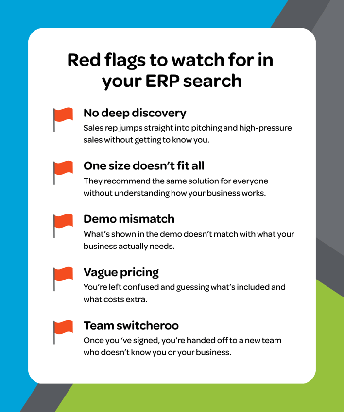 5 red flags of ERP sales