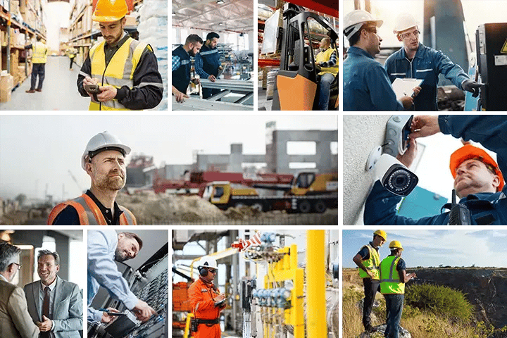 ERP solutions grid showing industries served by ProjectLine