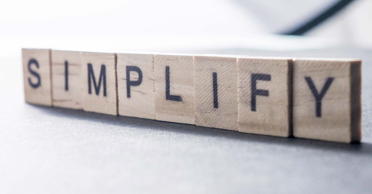 Simplify scrabble tiles