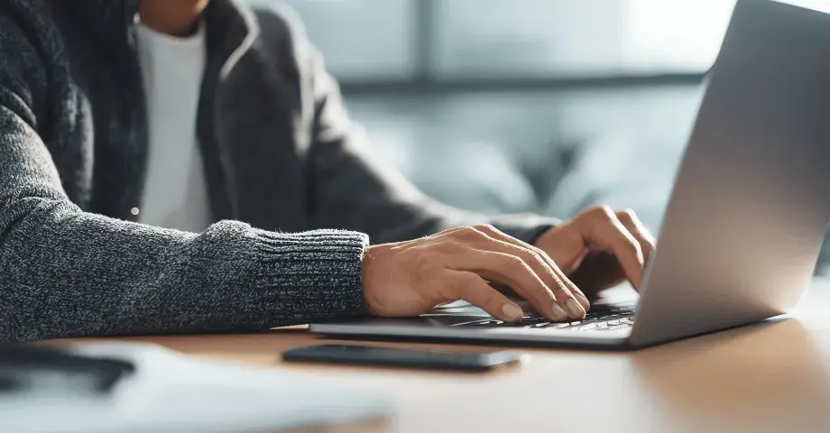 Researching on a computer