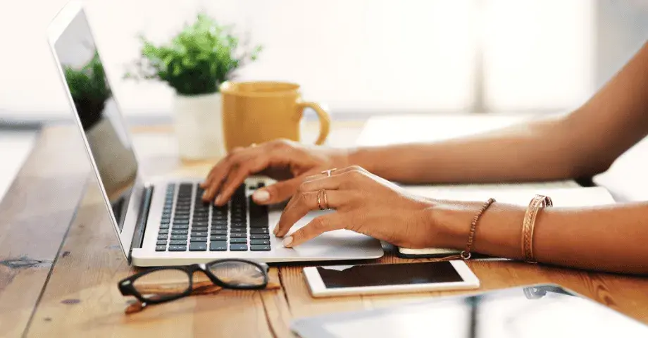 Typing on a computer