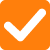 Orange Checkmark Icon