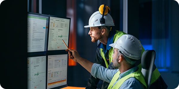 Production Workers Using Computer