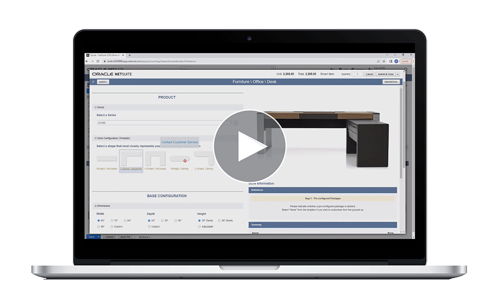 NetSuite CPQ Demo