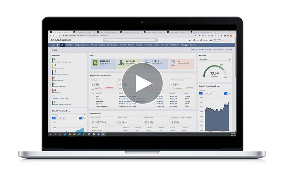 NetSuite Demo: Advanced Financials