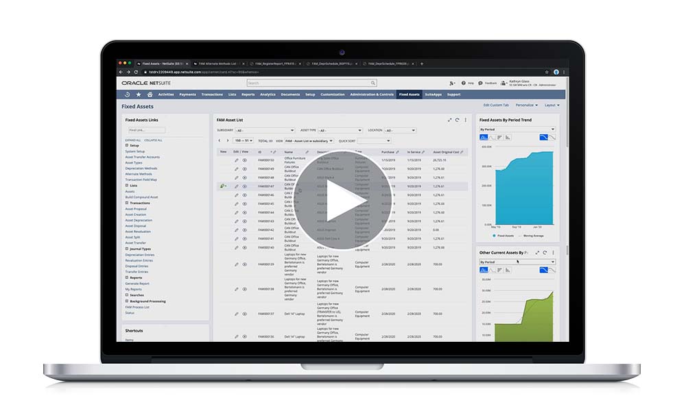 NetSuite Demo: Fixed Assets Management