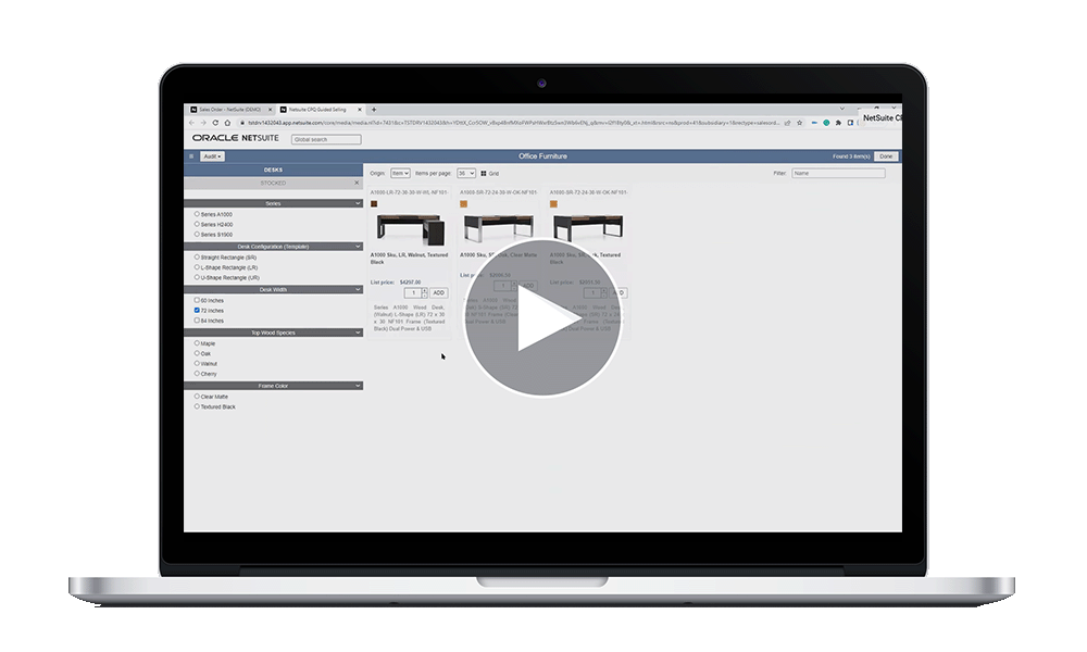 NetSuite Guided Selling Demo