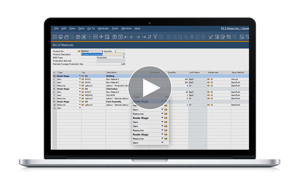 SAP Business One Production Demo